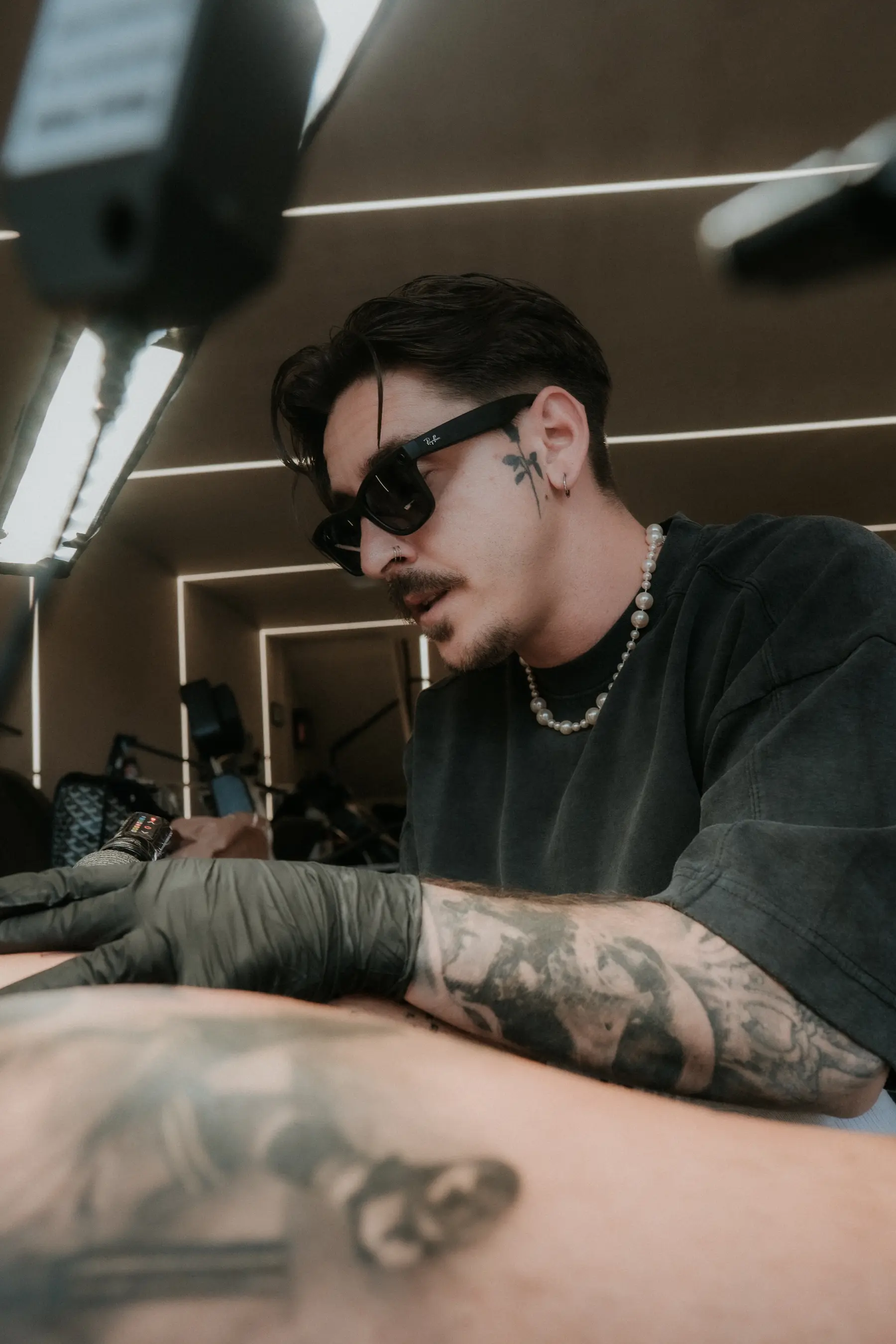 Picture of Honart tattooing at Ganga Tattoo Studio Los Angeles
